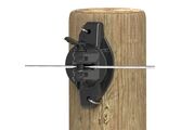 G687 Wood Post Pinlock Insulator - on post, 30 Deg