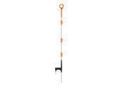 G748 Multi Wire Ring Top Post 875mm - Orange with clips, Front Facing