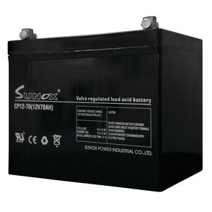 12 Volt 70AH Low Loss Rechargeable Battery