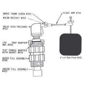 MiraFount Two Lid Livestock Watering Tank Spare Parts