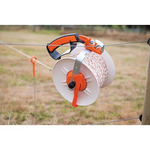 Reel Winder in Electric Fence System Stock Image - Image of