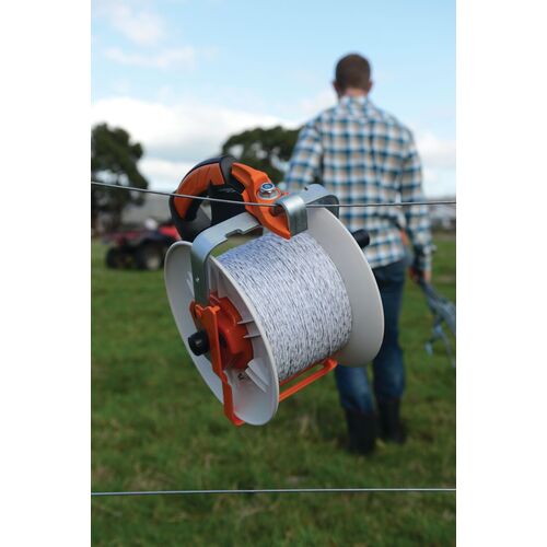Gallagher Pre-wound Geared Electric Fence Grazing Reel and Turbo
