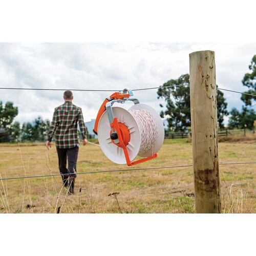 Elephant Fencing Geared Reel With 400m Polywire Attached