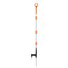 G748 Multi Wire Ring Top Post 875mm - Orange with clips, Front Facing